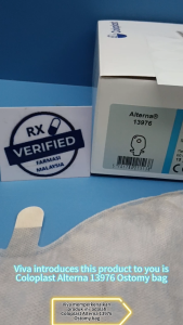 COLOPLAST CP 13976 ALTERNA Ostomy Bag Transparent 60MM 2 piece open