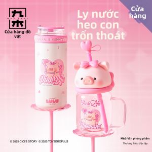 M&G SHOP | Cốc Giữ Nhiệt Ống Hút Thủy Tinh Dễ Thương