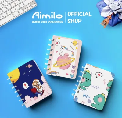 Notebook mini A7 buku kecil catatan scrapbook mini buku notes kecil alat tulis sekolah 80 lembar kertas binder