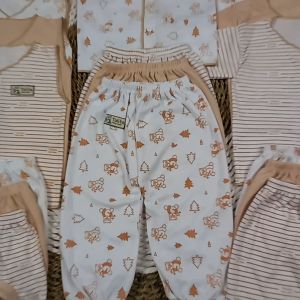 Paket Hemat 18 Pcs Seri Baru / Warna Coklat / Paket Baju Bayi Newborn 0-4 Bulan