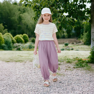 XIANGYING | Quần jogger nữ cotton eo rộng phong cách thoải mái
