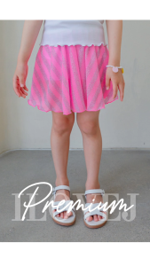 Girls’ Bling Stripe Style Skirt With Inner Pants– Korea’s Premium Kidswear by I LOVE J (Ages 4–10)