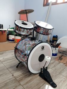 DRUM MINI ANAK 16"+ PENULISAN NAMABISA BUAT KADO ULTAH (usia 6-12th)