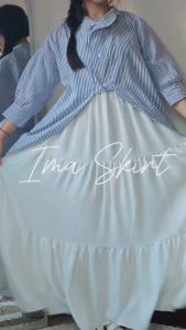 Rok susun remple serut crinkle airflow / rok ima skirt wanita korean style