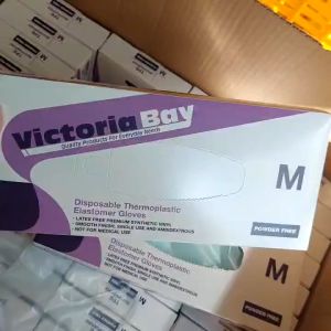 Hộp 100 Găng tay cao su VictoriaBay làm bếp vệ sinh siêu dai chất liệu TPE không mùi (Đủ SIZE : L-M-S)