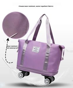 Student Travel Bag Universal Wheel Large Capacity Wet and Dry Separation Luggage