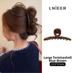 Lnieer | Large Acetate Shark Clip for Thick Hair Styling