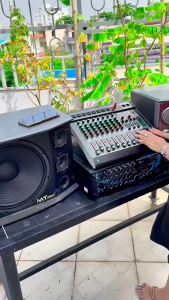 Mixer MC8 -8 Kênh nâng cấp âm thanh dùng cho loa kéoamply cũ có Equalizer 99 hiệu ứng  BH 12 Tháng