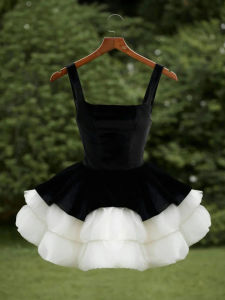 French Style Hepburn Contrast Color Summer Dress