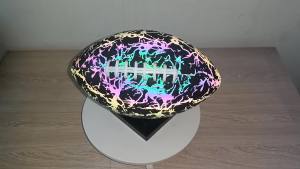 💗🙋♀️💗跨境发光荧光反光橄榄球pu美式标准比赛训练球厂家批发定 制logo