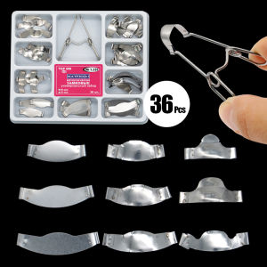 Dental Sectional Contoured Metal Matrices Matrix with Springclip No.1.330 Band Resin Clamping/Seperating Ring Dentist Tools