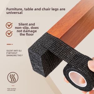 Self-Adhesive Anti-Slip Pad Chair Foot Wrap Sofa Stool Leg Floor Protection Cover Tape Desk Foot Gripper Anti-Scratch