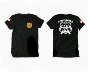 Kaos Fire Fighter Pemadam Kebakaran/ Baju Pemadam Kebakaran Fire Fighter Lengan Pendek/ Fashion Pria