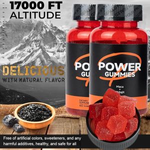 💕Best Price💕[Strengthen/Improve Physical Fitness]Chirazy Maca Gummies Shilajit Maca Gummy Candy Natural Mineral Vitamin Herbal Gummy Candy 喜来芝玛卡软糖粒