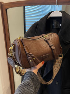 Túi Đeo Vai Đơn Thời Trang Cổ Điển Mới 2025 Túi Đeo Chéo Hình Ô Vuông Mềm Mại Cho Nữ Túi Đeo Vai Đơn Bằng Da PU Mềm Màu Trơn