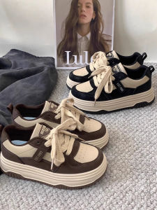 รองเท้ากีฬาพื้นหนา UNIITY สำหรับผู้หญิง รองเท้าลำลอง ระบายอากาศได้ดี รองเท้าส้นสูงสำหรับนักเรียน รองเท้าส้นแบนแบบลำลอง