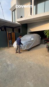 Sarung Mobil Soluna Sedan Cover Pelindung Bahan Polyester Tebal dan Tahan Panas