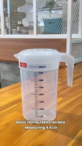 • BISA COD • BASIC HOME Tekko Horeka BKK-6 Water Jug 46 Liter Teko Ukur Measuring Plastik Dengan Gagang+ Emboss Takaran Mili Pitcher / Ketel / Ceret / Coolpot / Porong / Botol Minum