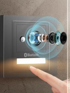 ลำโพงไร้สาย Bluetooth ติดผนังแบบฝังใน ปุ่มสั่งการแบบสัมผัส ไฟ LED แบบอัจฉริยะ ลำโพงโทรศัพท์มือถือ ลำโพงเสียงกลางคืน ลำโพงเสียงกลางคืน