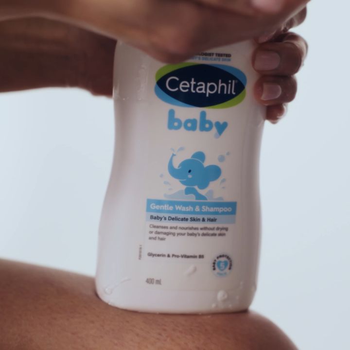 Cetaphil Baby Gentle Wash & Shampoo 230ml for Newborn | Tear-Free & Hypoallergenic | With Glycerin & Panthenol | Cleanses & Moisturizes Baby’s Skin & Scalp | Pediatrician Recommended for Newborns| Daily Head-to-Toe Cleanser & Moisturizer