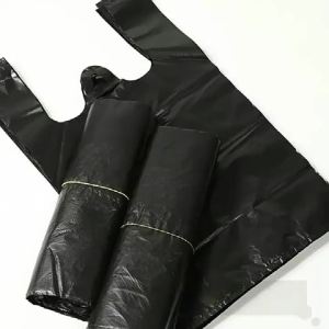 100Pcs Black Vest Bags Thicken Disposable Garbage Bags Kitchen Storage Trash Can Liner Bags Protect Privacy Plastic Waste Bags