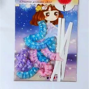 TAIYO DIY Menempel Gaun Princess Dress Set Girl Putri Wanita Seni Art Kerajinan Artcraft