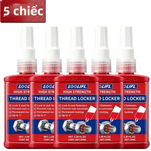 LOOLIFL | 50ML 243 271 Keo Dán Ren Kỵ Khí Chất Bịt Kín Chống Mất Nhanh Chóng Cho Các Loại Vít Chất Bịt Kín Ô Tô Màu Xanh/đỏ Cường Độ Trung Bình/cao