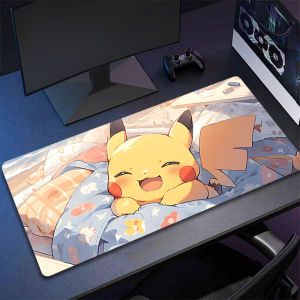 Potdemiel | 90x40cm XXL Rubber Large PC Mousepad P-Pikachu Durable New Gamer Gaming Mouse Pads Desk Keyboard Mat Computer Laptop Mat