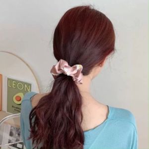SCRUNCHIE IKAT RAMBUT KOREA WANITA AKSESORIS RAMBUT MOTIF BUNGA AK51 YARRA