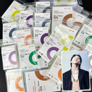 50-500pcs Korea Card Sleeves Clear Acid Free CPP HARD Photocard Holographic Protector Film Album Binder Photo Popcorn Card