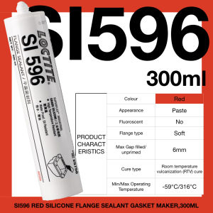 RED Loctite SI596 GASKET COVER sealant belt fastening TRANSFORMER AUTO ENGINE THERMOSTAT COMPRESSOR high temp YAMAHA