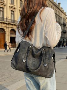 FUSHIXIONG | Large Capacity Work Tote Bag PU Leather