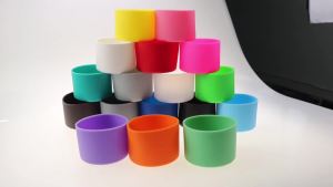 4 CÁI 7cm Vỏ Bảo Vệ Đáy Cốc Bằng Silicon Mềm Chống Hư Hại Cho Chai Nước Thủy Tinh