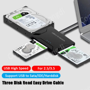 USB 3.0 to SATA IDE Hard Disk Adapter Converter Cable for 3.5 2.5 inch HDD/SSD CD DVD ROM CD-RW 3 in 1 IDE SATA Adapter