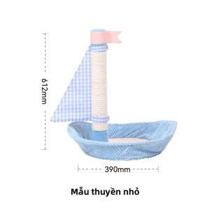 Bàn cào mèo đứng cột dây thừng bền chắc cho mèo mài móng và vui chơi