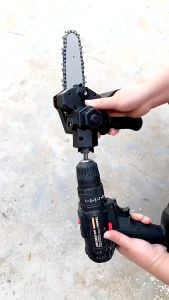 Adaptor Mesin Bor Chain Saw Electric Drill Chain Saw Adapter Konektor Mesin Bor jadi Chainsaw