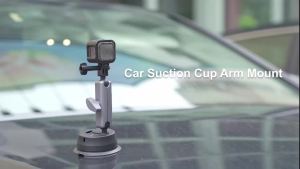 Puluz | Giá Đỡ Điện Thoại Và Camera Hút Chân Không PULUZ Cho Ô Tô Gắn 1/4 Inch Tương Thích Với GoPro DJI Osmo 360 Kèm Bộ Chuyển Đổi Gắn Kính Chắn Gió & Ốc Vít