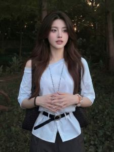 CHENDAYU | Fashionable Shoulder-Baring Top