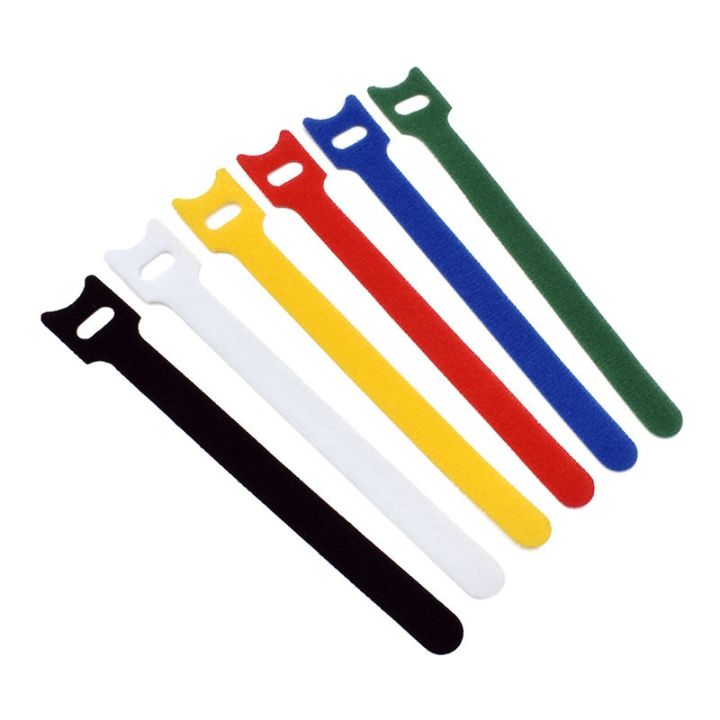 10Pack Reusable Velcro Cable Ties Fastening Wraps for Cable Cord