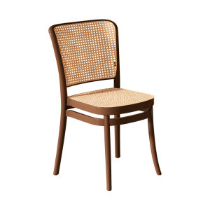ZHUSHANXIA | Vintage Luxury Rattan and Plastic Back Chair