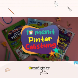 [PAKET Isi 3 BUKU] Buku 10 Menit Pintar Jago Calistung Belajar Menulis Membaca Anak Bergambar Paud TK