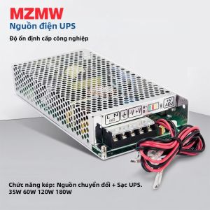 Bộ Nguồn Chuyển Mạch MZMW 35W-180W Chức Năng Sạc UPS AC/DC Cho Màn Hình Camera CCTV Sạc Pin Axit Chì 12V 24V
