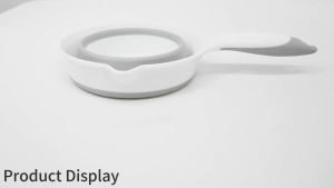 Foldable Handle Water Scoop Durable PP Dipper for Kitchen Bathroom and Home