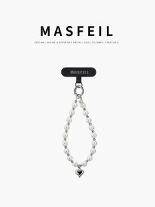 MASFEIL | Love pearl music mobile phone chain lanyard short rope for iphone 17 mobile phone case accessories bag pendant net red anti-lost girls