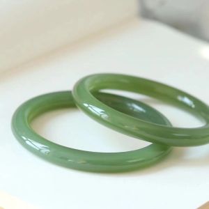 Xiaohongshu Same Style Dan Ink Womens Bracelet Thick Type Retro-Style Accessories Highest-Ranking Imperial Concubine Bracelet Girlfriends Bracelet round Bar Jingle Bracelet