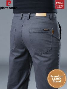 Pierre Cardin | Quần Dài Nam Vải Bông Form Slim Straight Phong Cách Công Sở Casual Thu
