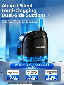 CHONGXIAOSHUAI | Low Water Level Silent High Flow Dry Burning Prevention Aquarium Submersible Pump