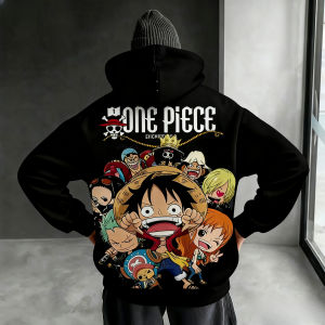 Vintage Oversized Anime One Piece Hoodie Men Women Sweatshirt Pullover Streetwear Casual Cotton Y2k Clothes Autumn Winter New