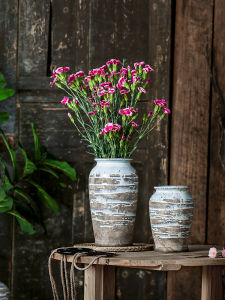 ตุ๊กตากระดานกระดาษแข็งสไตล์ย้อนยุค กระติกเซรามิก ตกแต่งบ้าน กระติกดอกไม้แห้ง กระติกเซรามิก กระติกดอกไม้แห้ง ตกแต่งบ้าน เครื่องประดับบ้าน