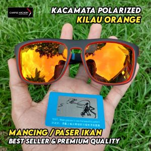Kacamata Polarized Kilau Orange Anti Silau Melihat Ikan Dalam Air Kacamata Paser Ikan